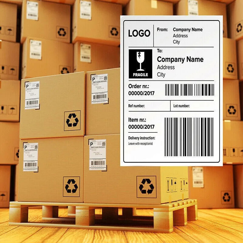 Commercial Grade 4x6 Inch Direct Thermal Shipping Label Roll 350 Labels, 100x150mm Self-Adhesive Address Stickers for E-commerce