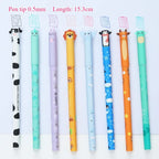 4/8pcs Colors Erasable Gel Pens with Erase Ink Cute Animal Pen Colours 0.5mm/0.7mm Tip Fine Ballpoint Pen for School Office Gift