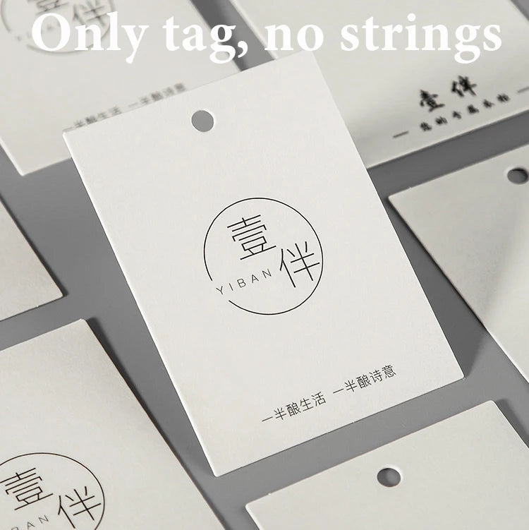 350g Wholesale Custom Hang Tag Price Label Business Brand Logo Design Print Garment Clothing Party Gift Decoration Handmade DIY
