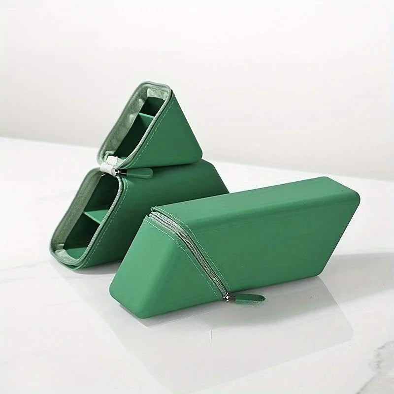 Stylish Silicone Pen Holder-Foldable Desktop Organizer for Office & Study,Multi-Purpose Stationery Cup,Perfect Gift for Students