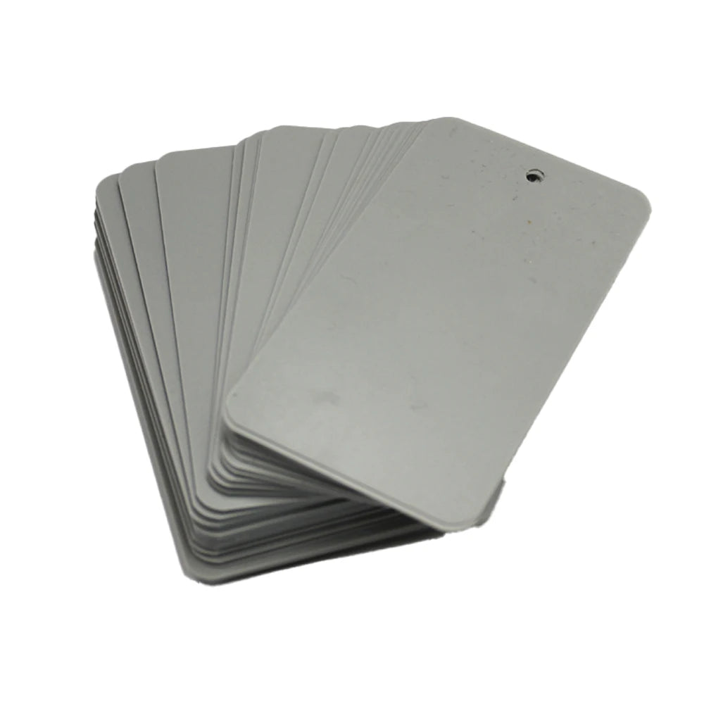 50pcs 4x6/5x9cm Rectangle Blank Plastic Tags Blank Merchandise Tag PVC Price Tags Waterproof Plastic Identification Price Tags