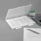 1pc Multi-layer Portable File Box, Portable Transparent File Box, A4 Plastic PP File Box , Waterproof Contract Storage Box