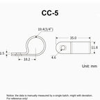 100pcs White R Shape Cable Clips Screw Fixing Nylon PA66 Plastic Desk Office Electric Wire Holder Fastener Management