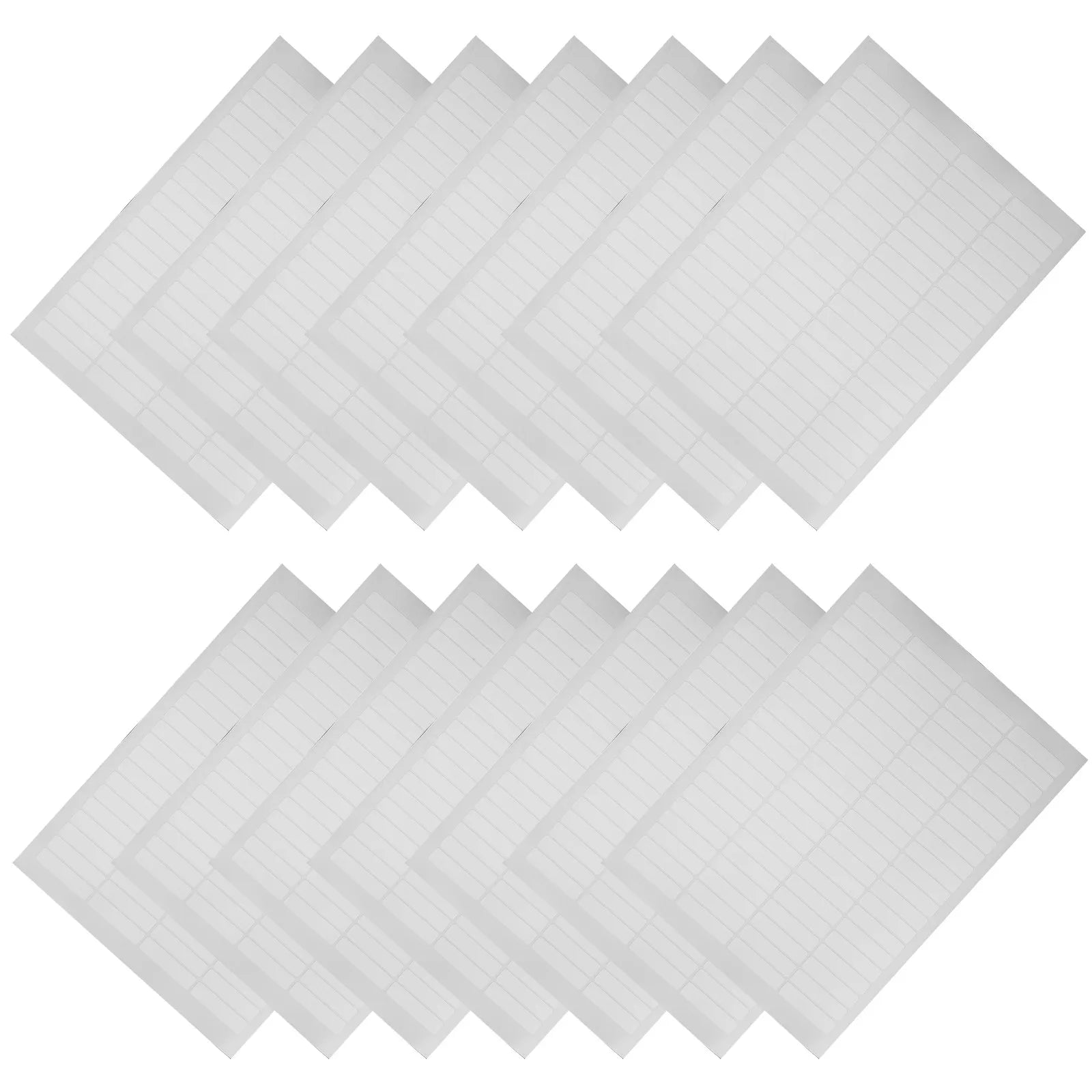 20Sheets Waterproof Rectangular Coding Labels Blank Self-Adhesive White Sticker Paper for File Folder Labels Address Shipping