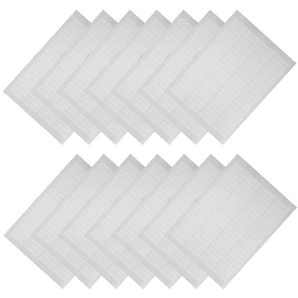 20Sheets Waterproof Rectangular Coding Labels Blank Self-Adhesive White Sticker Paper for File Folder Labels Address Shipping