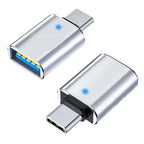 Type C To USB 3.0 Adapter Metal Charging Stable Data Transmission File Reading Light for Iphone Macbook Xiaomi Samsung Connector