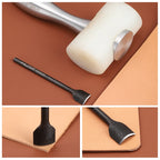 WUTA Basic 1pc Leather Corner Punch Cutter 1/4 Round Punches Arc-Shaped Cutting Dies DIY Strap Belt Wallet Leather Craft Tools
