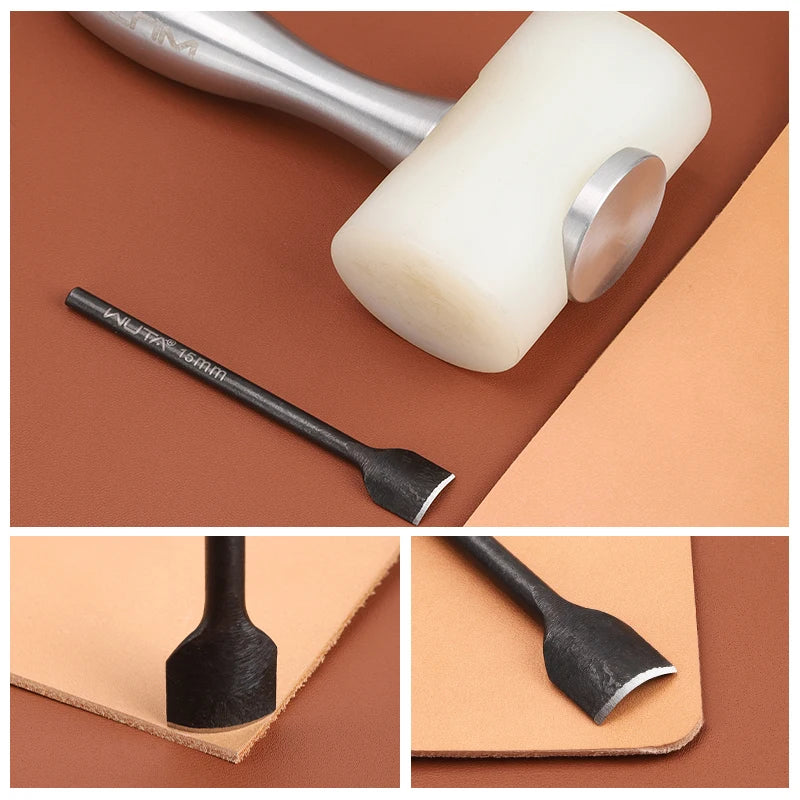 WUTA Basic Series 5-9 Pcs Leather Corner Cutter Set 1/4 Round Punches Leather Edge Cutting Die Strap Belt Wallet DIY Craft Tools