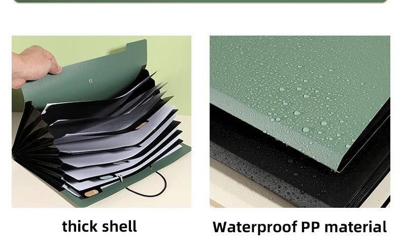 A4 File Folder Storage Bag 5/8/13 Layers Desktop Organizer for Test Papers School Stationery Office Supplies