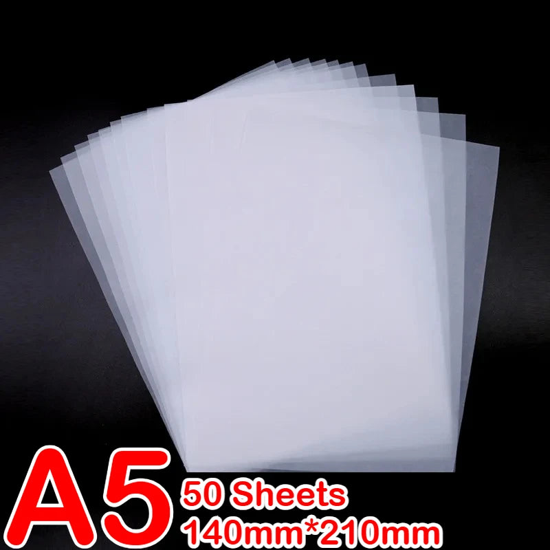 500/50 Sheets Tracing Paper A5 A4 White Translucent Sketching Papers Drawing For Drawing Art Paper Office School Art Supplies