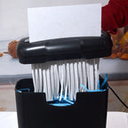 Small Shredder Grinder For Office Household A4 Size Paper Cutter Mini Gear Automatic Electric Bill Shredder Office Electronics