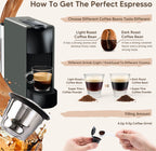 Coffee capsule reusable pods for Nespresso stainless steel coffee filter Espresso Crema pod manufacturer's new upgrade