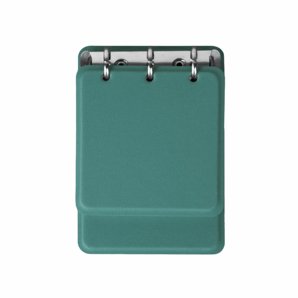 Multi-functional 3-Ring Binder Loose-Leaf Notebook PU Leather Cover Portable Notepad Refillable Memo Pad School Office Supplies