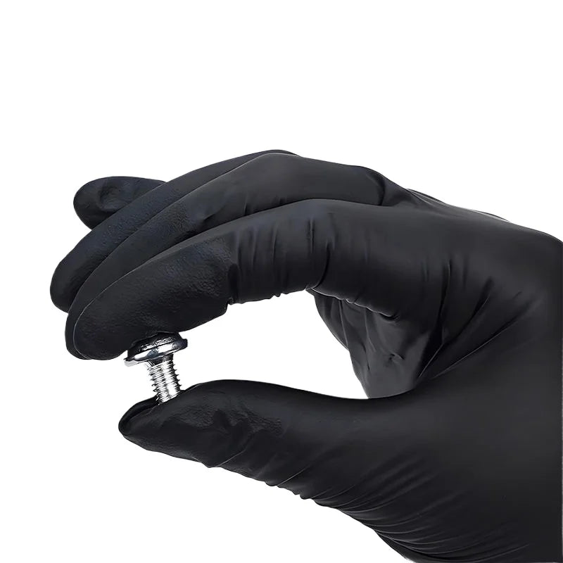 Nitrile Disposable Gloves Black 20/50/100PCS Latex Powder Free Gloves Industrial Grade Cooking Working Cleaning Hair Dye Gloves