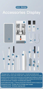 Multi-Function Cleaning Kit  for iPhone AirPods iPad Digital  Camera  PC Keyboard Phone Screen Headphones Cleaning Tools