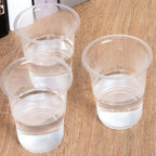 50Pcs 180ml Disposable Plastic Cups Transparent Food-grade PP Clear Plastic Cups Heat-resistant Party Plastic Cups