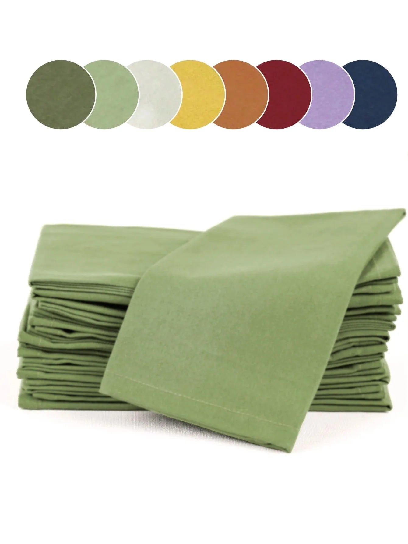 6/12PCS 40x40cm Cotton Linen Cloth Napkins Thickened Durable Placemat Reusable for Kitchen Dining Wedding Decoration