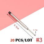 20Pcs/Set Pen Refill Different Metal Ballpoint Pen Refills Office School Stationery Gifts Pen Choose Blue black refills Pen Sale
