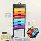 Wall Hanging Expanding File Folder Multi Pockets Document Organizer A4 Paper Storage Bag Portable School Office Paper Sorter