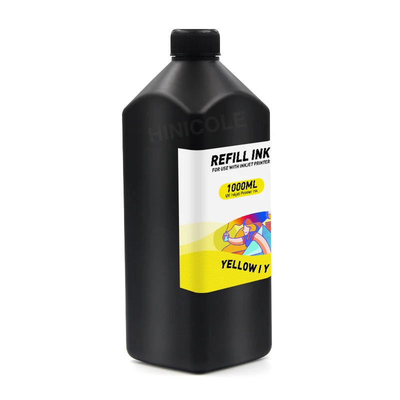 HINICOLE 500ml LED UV Ink 1000ml For Epson L800 L805 L1800 R280 R290 R330 1390 1400 1410 For DX5 DX6 DX7 Universal UV Printer