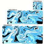 XXL Black and White Strata Liquid 900x400 Mouse Pad Computer Laptop Anime Keyboard Mouse Mat Large Mousepad Keyboards Desk Mat