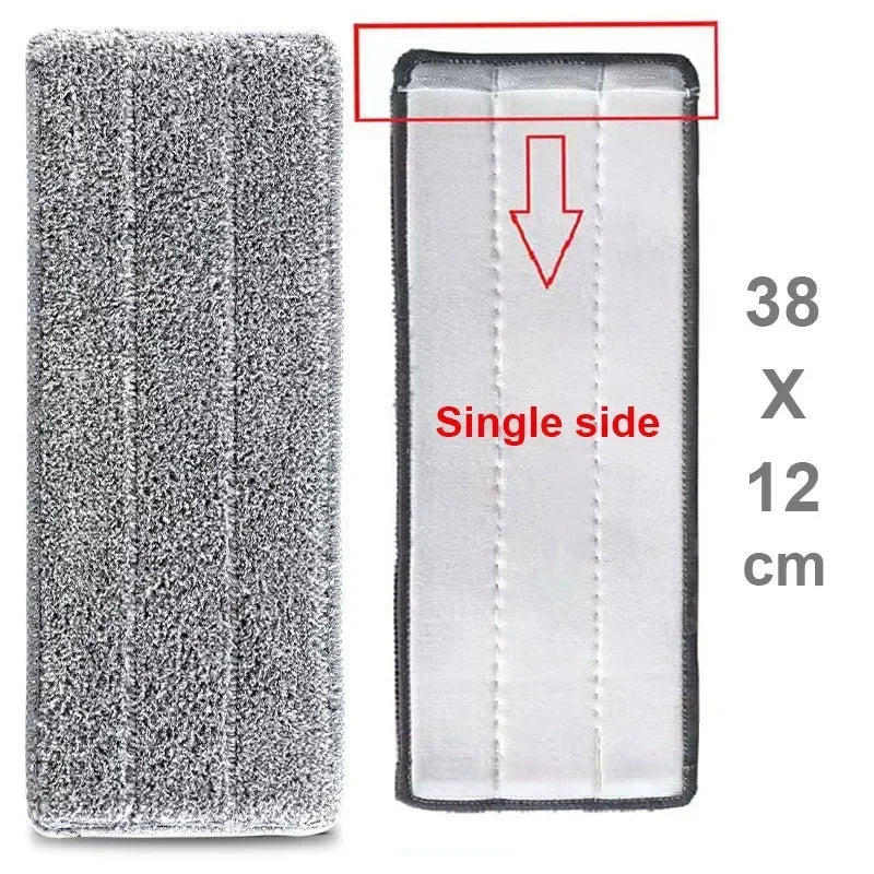 Replace Mop Head Microfiber Replacement Head Floor Cleaning Cloth Pads Flat Squeeze Hand Free Wringing Tools for Home, Kitchen