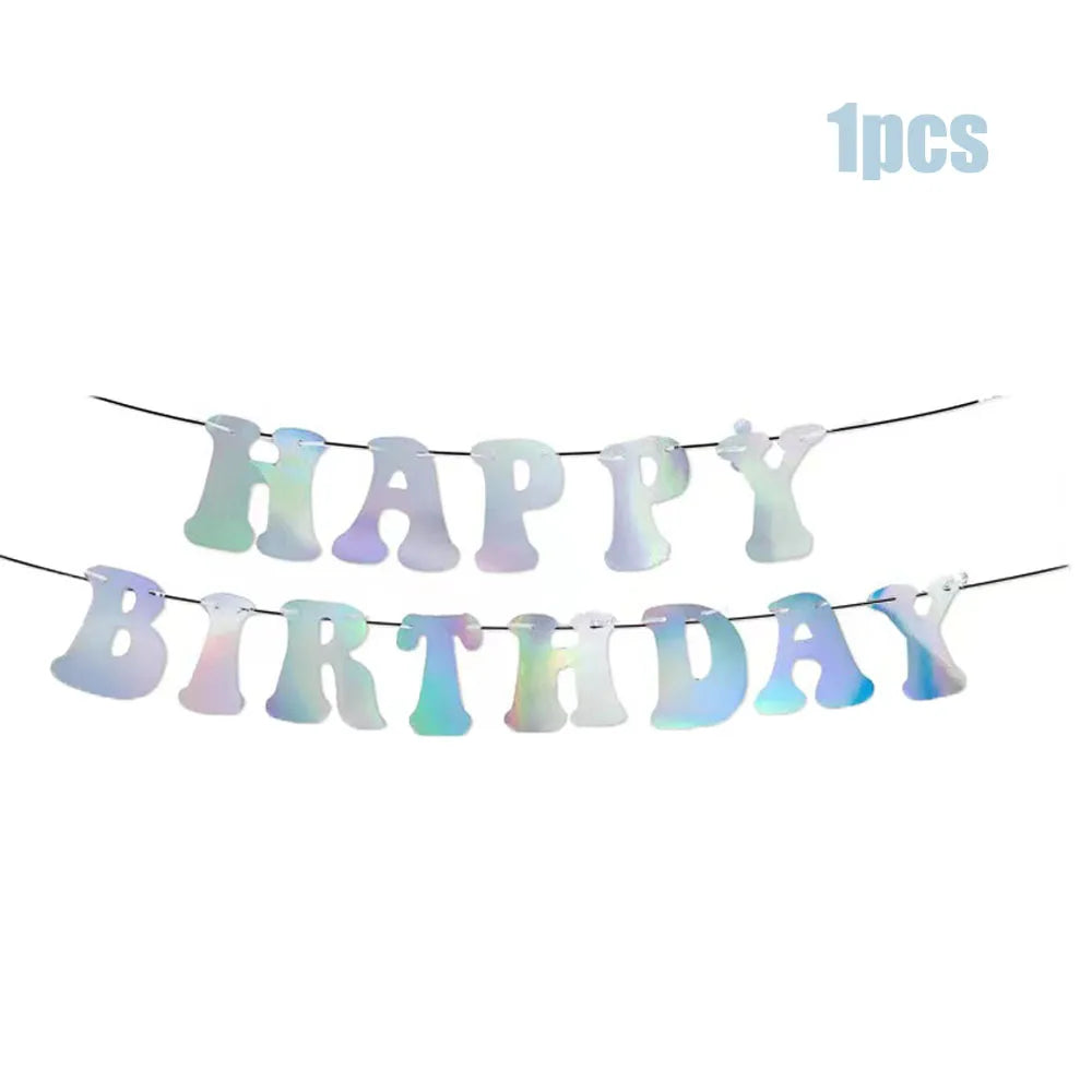 Laser Disposable Tableware Sets Silver Party Paper Cups Paper Plates Straw Party Tableware Wedding Decor Birthday Party Supplies