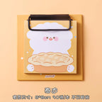 1pcs Cartoon Board Clip Sticky Note Book Student Ins Girl Memo Sticky Note Study Office Non-sticky Message Paper