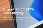 Hagibis LED Display 240W USB C Adapter Type C to USB C USB4 Connector 40Gbps 8K@60Hz for Thunderbolt 4/3 iPhone 15/16/17 Macbook