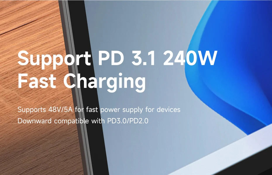 Hagibis LED Display 240W USB C Adapter Type C to USB C USB4 Connector 40Gbps 8K@60Hz for Thunderbolt 4/3 iPhone 15/16/17 Macbook