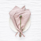 4PCS 40X40CM Pure Linen Napkins Cloths Soft Comfortable Fabric Reusable Kitchen Accessories for Wedding Birthday Parties
