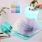 A4 Accordion File Folder Translucent 13 Pockets Expanding Letter Labels School Home Office Document Receipt Filing Organizer