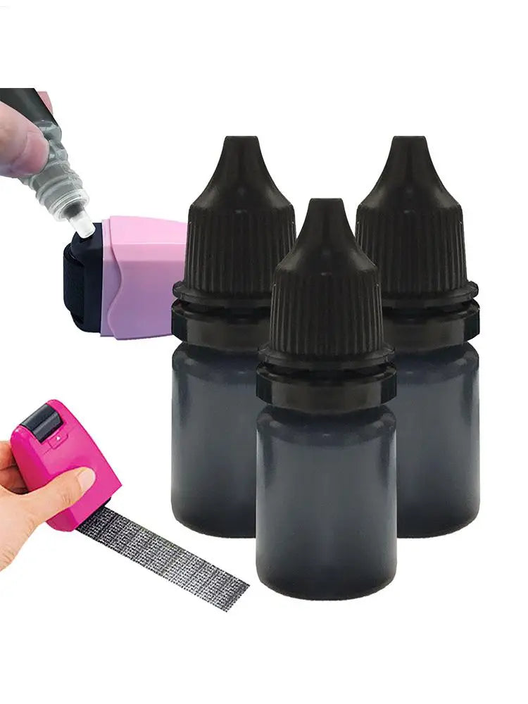 30ml Black Ink Refills Parcel Privacy Information Eliminators Anti-theft ID Security Stamp Messy Code Confidential Seal Supplies
