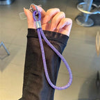 INS Glitter Phone Lanyard Phone Crystal Wrist Straps Keychain Anti-lost Rope For iPhone 16 Samsung Universal Bling Hanging Cord