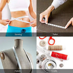 150cm/60" Body Measuring Ruler Sewing Tailor Tape Measure Centimeter Meter Sewing Measuring Tape Soft Random Color