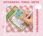 Kawaii Cartoon Strawberry Rabbit Bear Sticky Notes Memo Pad Cute Message N Times Sticky Office Stationery Supply Journal Planner