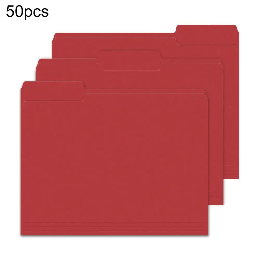 50Pcs Manila File Folders Standard Letter Size File Folders Business Document Organizers Home Office Organization School Supply