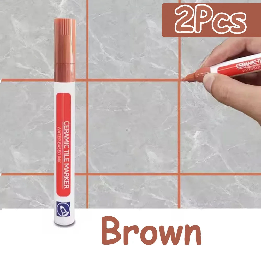 10 Colors 1/2/4/10Pcs Floor Tile Marker Pen Wall Grout Pen Waterproof for Ceramic Kitchen Bathroom Seam Paint Gap Repair Tools