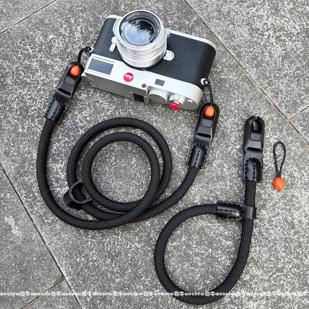 Quick Release Beads Round Rope Camera Shoulder Strap Lanyard for Canon Nikon Panasonic Sony Fujifilm Neck Strap Wrist Strap