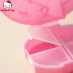 Sanrios Mini Pill Box Anime Figures Hellokitty Portable Pill Case Medication Organizer Cute Mymelody Cartoon Daily Dose Box Gift