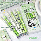 Capybara Erasable Pens 6pcs Refillable Ink Gel Pen Smudge-Free Cute Animal School Supplies for Students Office Stationery Gifts
