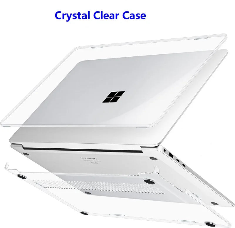 Matte Clear Case for Microsoft Surface Laptop 2 3 4 13.5 1867 1958 1950 7 13 15 13.8 Crystal Cover Laptop Go 1 2 3 12.4 Shell