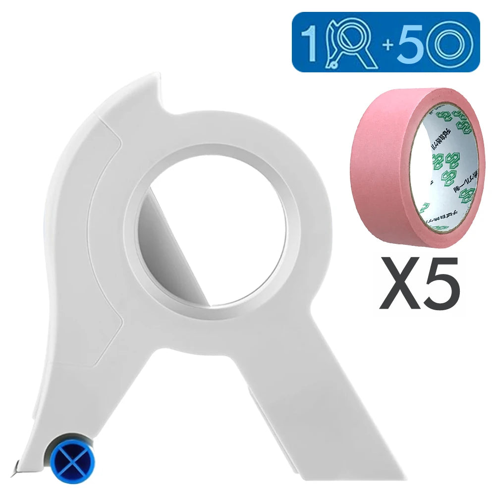 New Painter Masking Tape Applicator Dispenser Machine Adhesive Tape with Tape Cutting Tool for Repair and Beautify Crack in Tile