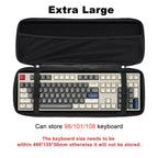 Keyboard Organizer Hard Case Keyboard Storage Bag Dustproof Protective Box 60 68 87 98 100 104 108 Mechanical Keyboard