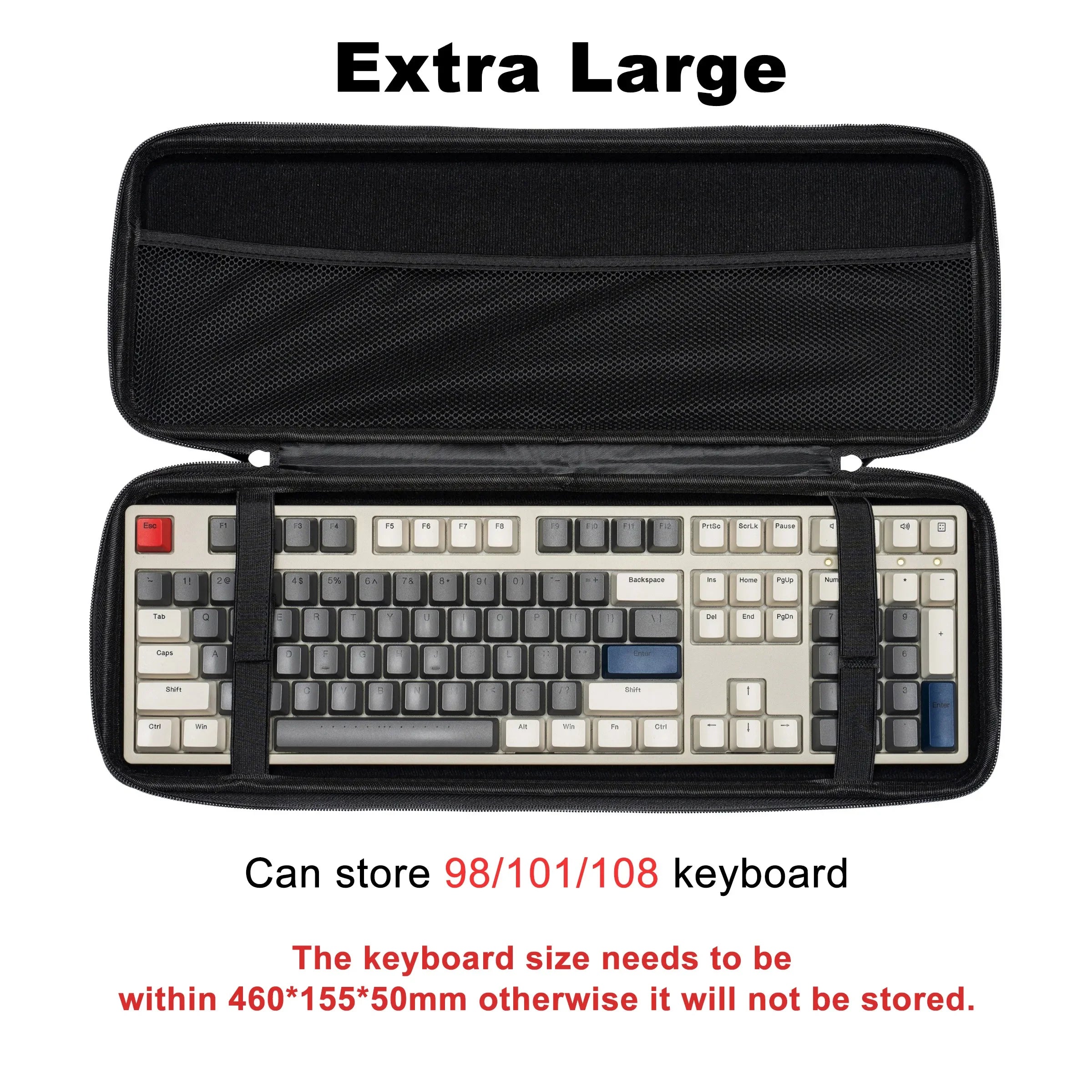 Keyboard Organizer Hard Case Keyboard Storage Bag Dustproof Protective Box 60 68 87 98 100 104 108 Mechanical Keyboard