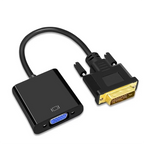 Full HD 1080P DVI to VGA Adapter DVI-D Male to VGA Female Adapter 24+1 25Pin to 15Pin Cable Converter for TV PC Computer Monitor