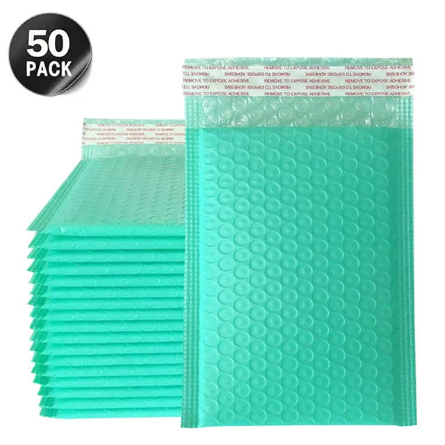 50Pcs Black Bubble Mailer Bubble Padded Mailing Envelopes Mailer Poly for Packaging Self Seal Shipping Bag Bubble Padding Bubble