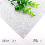 5Sheets 20*30cm Glitter Foam Paper Sparkles Paper for Children's Craft Activities DIY Cutters Handcraft Foam Paper Without Glue