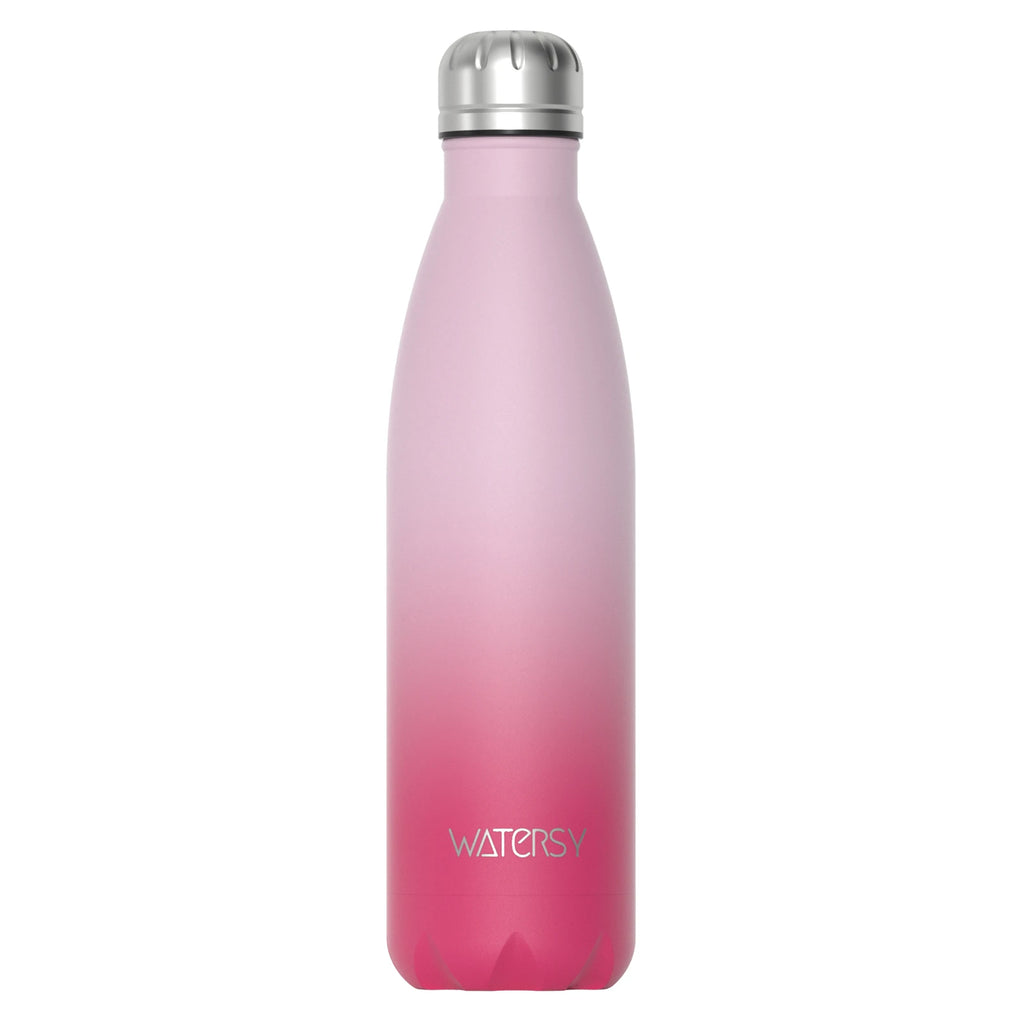 WATERSY 500ml Stainless Steel Water Bottle Insulated Vacuum Flask Double Wall Thermal Cup Keep Cold Hot Sports Kettle