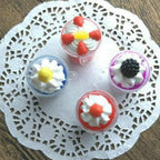 10Pcs Disposable Miniature Frappuccino Cup Home & Kitchen Ice Cream Cups Cover Lid Cake Decorating Plastic Baking Pastry Tools